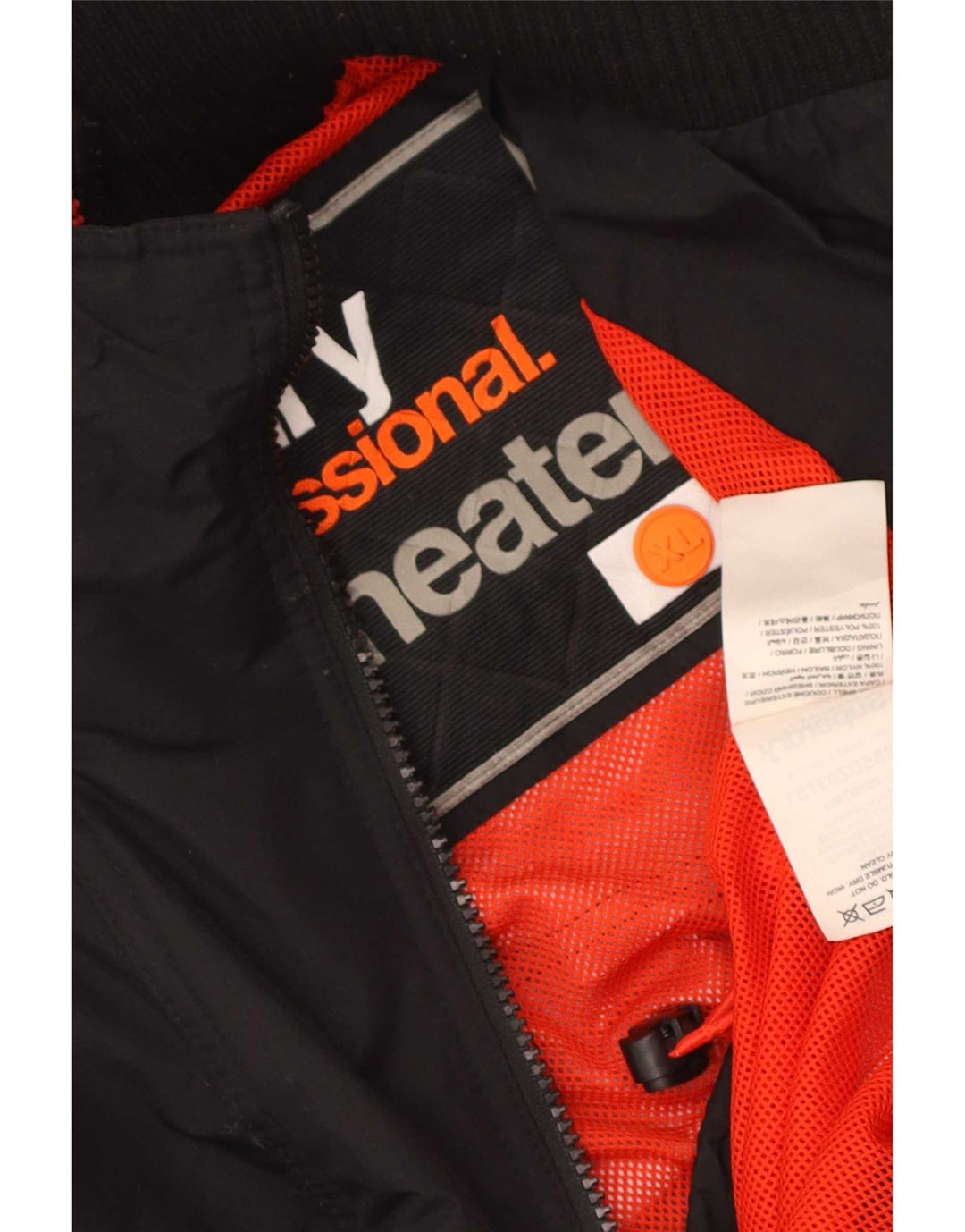 Superdry Womens Windbreaker Jacket UK 18 XL Black Nylon