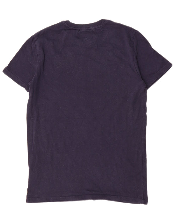 Superdry Mens T-Shirt Top Medium Navy Blue Cotton