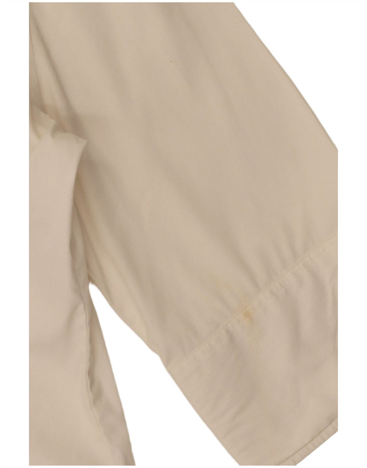 RALPH LAUREN Womens 3/4 Sleeve Shirt UK 14 Medium White Cotton