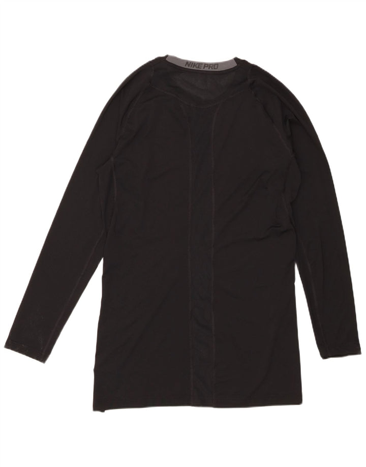 Nike Mens Dri Fit Top Long Sleeve XL Black Polyester
