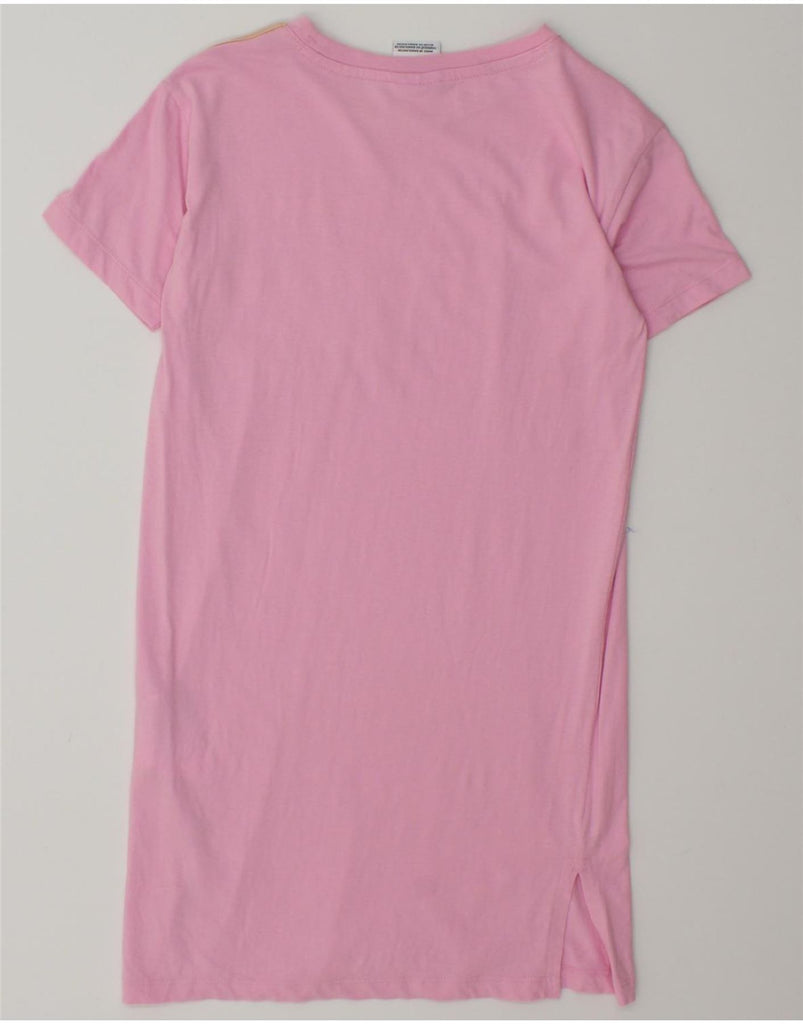 CHAMPION Girls Graphic T-Shirt Dress 9-10 Years Pink Cotton Vintage Champion and Second-Hand Champion from Messina Hembry 