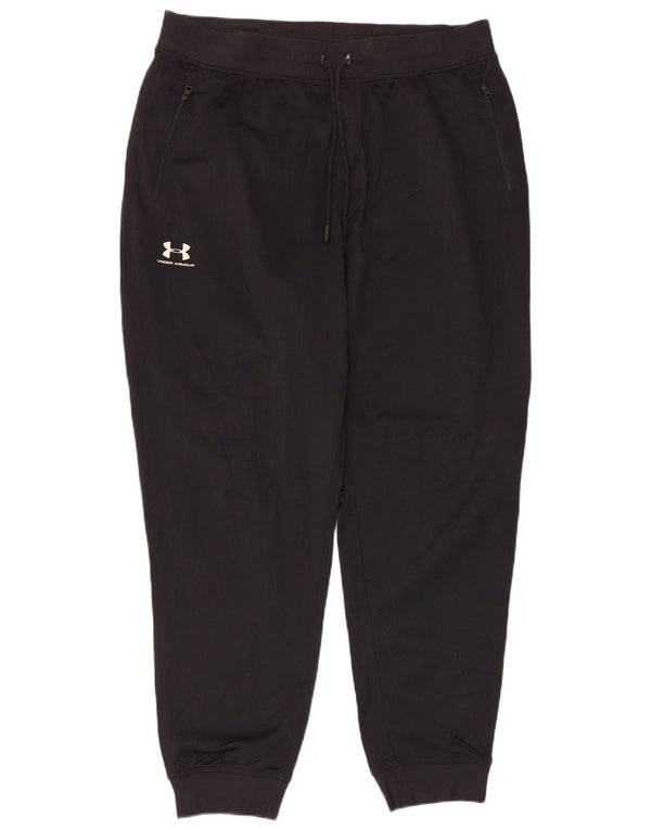 Under Armour Mens Tracksuit Trousers Joggers XL Black Polyester