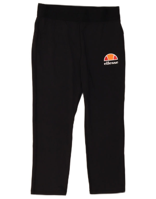 Ellesse Womens Capri Leggings UK 12 Medium Black Polyester