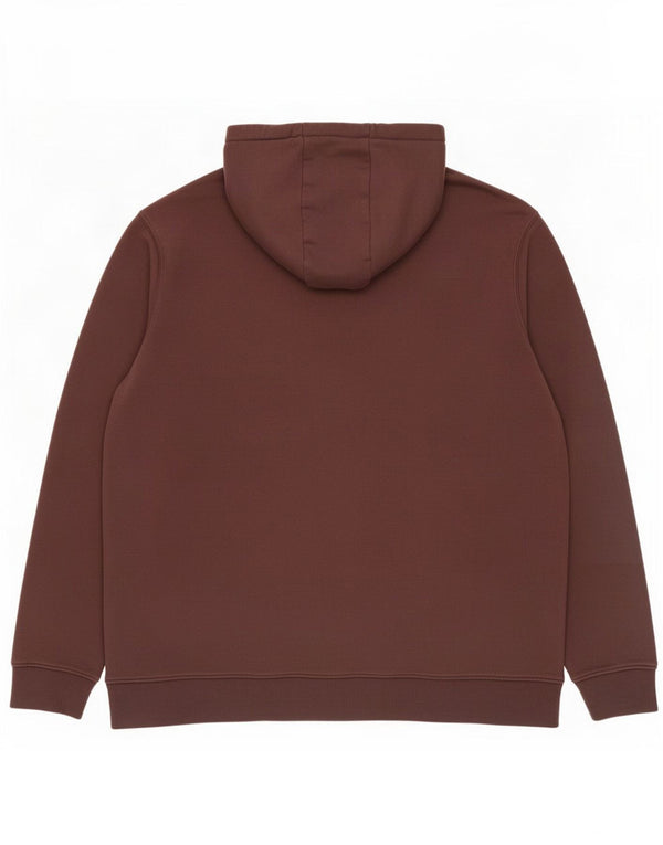 Lyle & Scott Mens Hoodie Jumper 2XL Brown Cotton