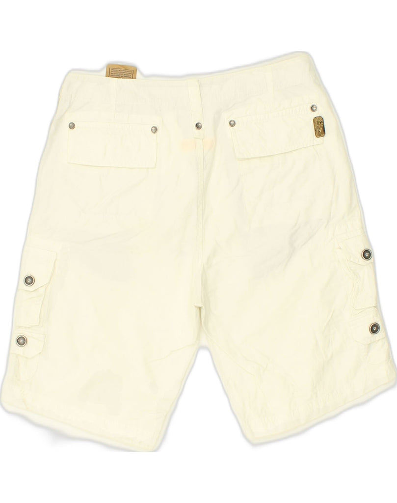 AMERICANINO Mens Cargo Shorts IT 46 Small W30 Off White Cotton | Vintage Americanino | Thrift | Second-Hand Americanino | Used Clothing | Messina Hembry 