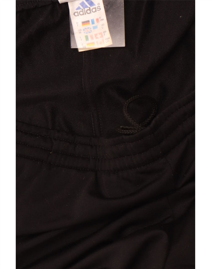 ADIDAS Womens Graphic Tracksuit Trousers Large Black Colourblock Sports