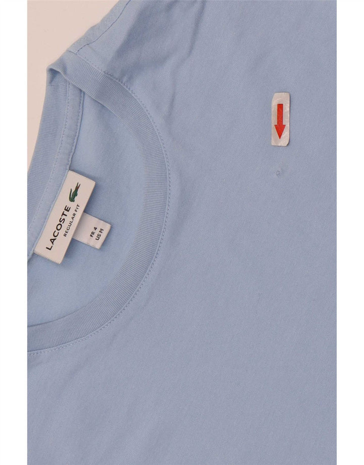 Lacoste Mens Regular Fit T-Shirt Top Size 4 Medium Blue Cotton