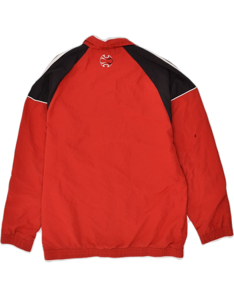 ADIDAS Boys Tracksuit Top Jacket 15-16 Years Red Colourblock Polyester | Vintage Adidas | Thrift | Second-Hand Adidas | Used Clothing | Messina Hembry 