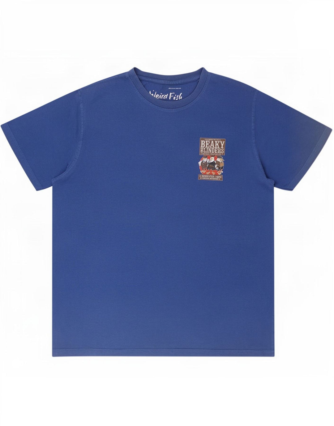 Weird Fish Mens Graphic T-Shirt Top XL Blue