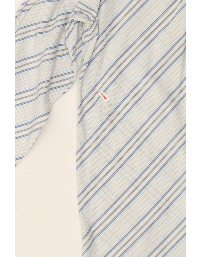 LACOSTE Mens Shirt Size 39 Medium Blue Striped Cotton | Vintage Lacoste | Thrift | Second-Hand Lacoste | Used Clothing | Messina Hembry 