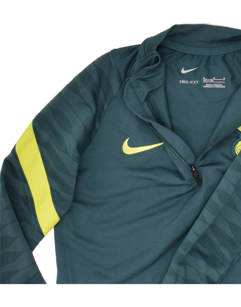 NIKE Boys Dri Fit Graphic Pullover Tracksuit Top 10-11 Years Medium  Green | Vintage Nike | Thrift | Second-Hand Nike | Used Clothing | Messina Hembry 