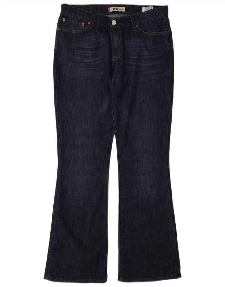 Levi's Womens 10529 Bootcut Jeans W33 L32 Navy Blue Cotton