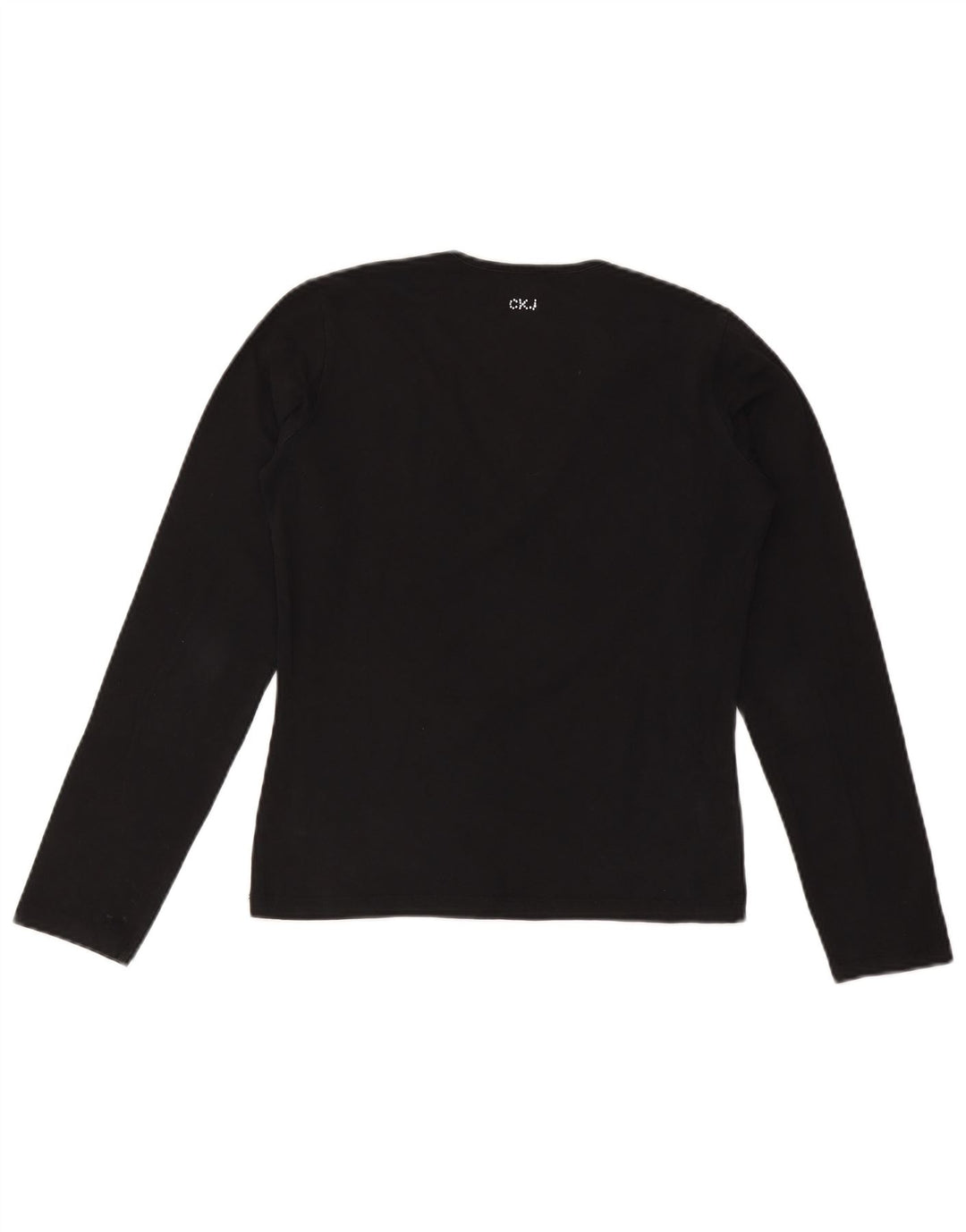 CALVIN KLEIN JEANS Womens Top Long Sleeve UK 18 XL Black
