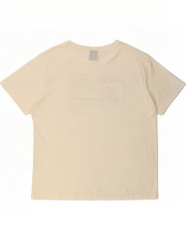 Champion Mens Graphic T-Shirt Top XL White