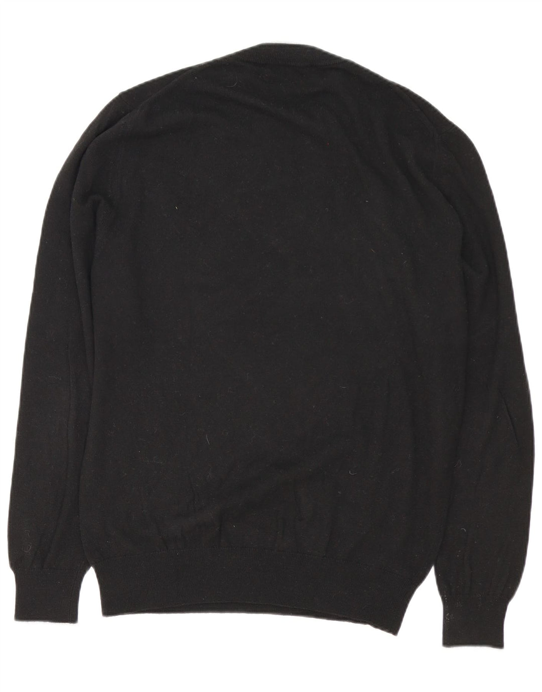 Trussardi Mens Crew Neck Jumper Sweater XL Black Polyamide