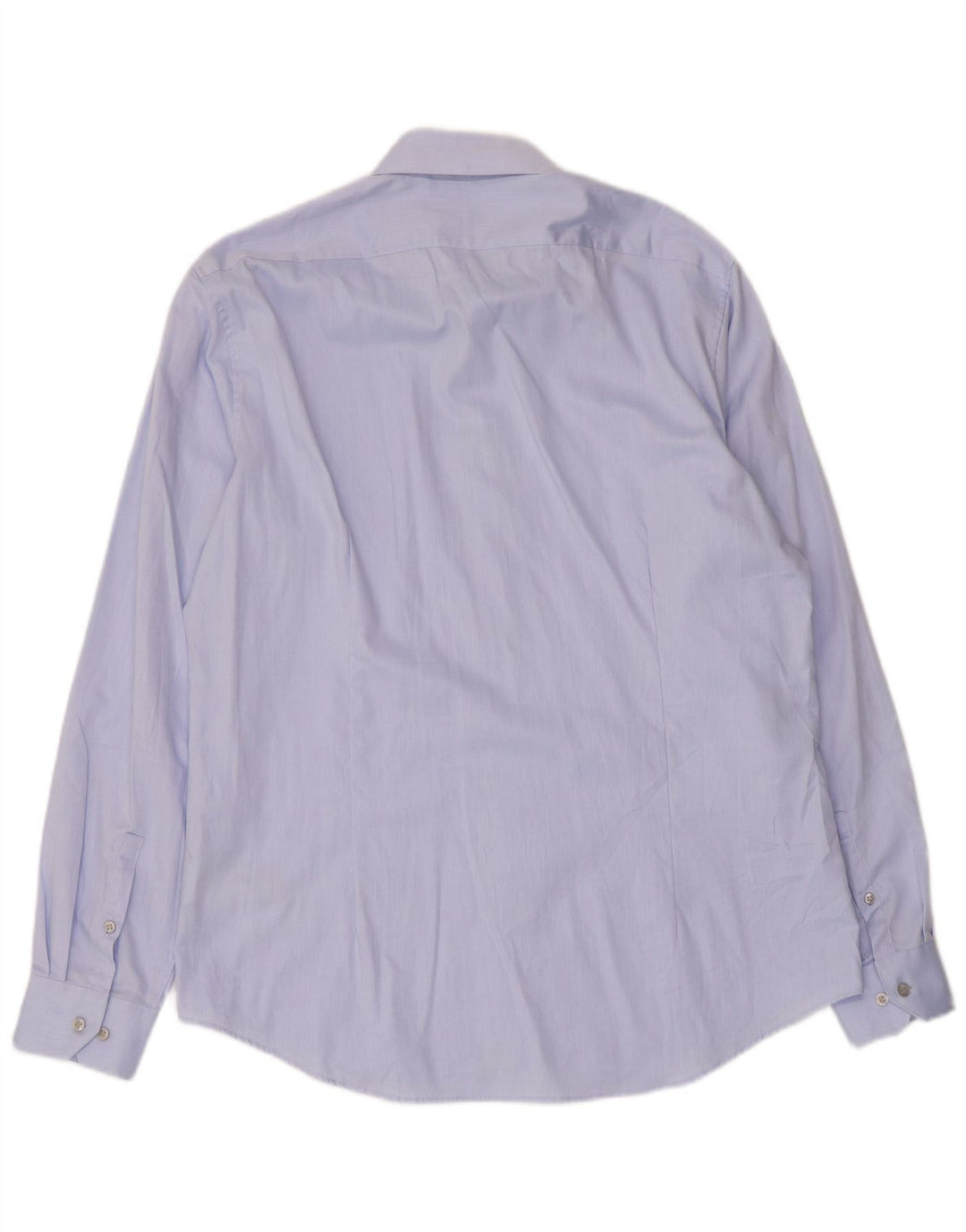 Calvin Klein Mens Shirt Size 42 Large Blue Cotton