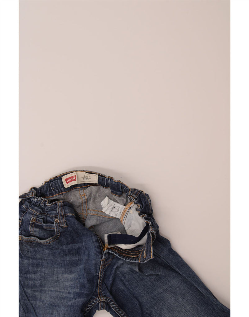 LEVI'S Boys 511 Slim Denim Bermuda Shorts 13-14 Years W24  Blue Cotton Vintage Levi's and Second-Hand Levi's from Messina Hembry 
