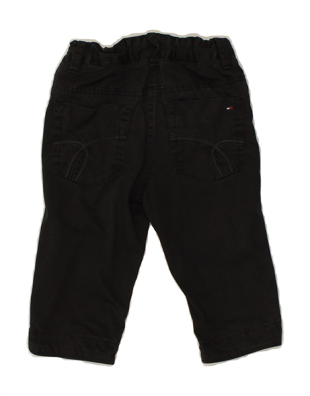 TOMMY HILFIGER Girls Straight Casual Trousers 3-4 Years W22 L10 Black | Vintage Tommy Hilfiger | Thrift | Second-Hand Tommy Hilfiger | Used Clothing | Messina Hembry 