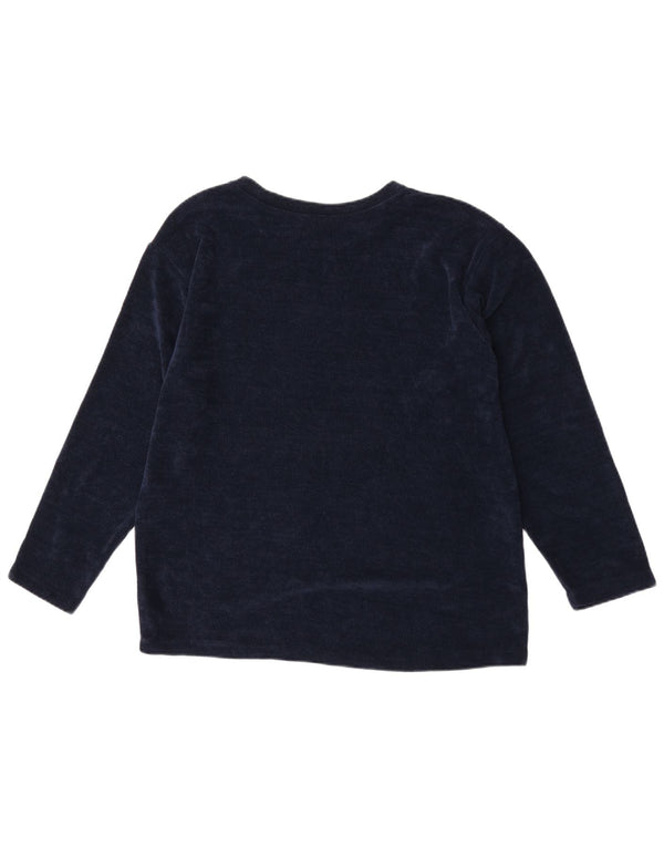 Marks & Spencer Mens Top Long Sleeve Large Navy Blue Polyester