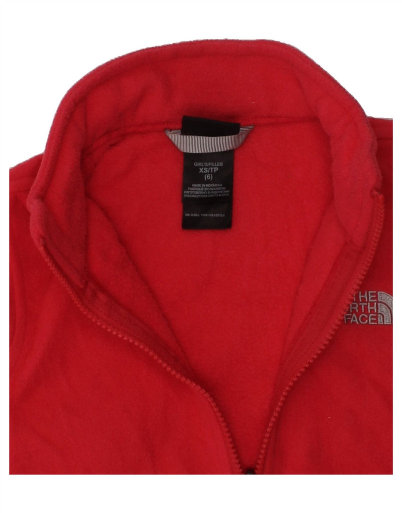 THE NORTH FACE Girls Fleece Jacket 5-6 Years XS Red Polyester | Vintage The North Face | Thrift | Second-Hand The North Face | Used Clothing | Messina Hembry 