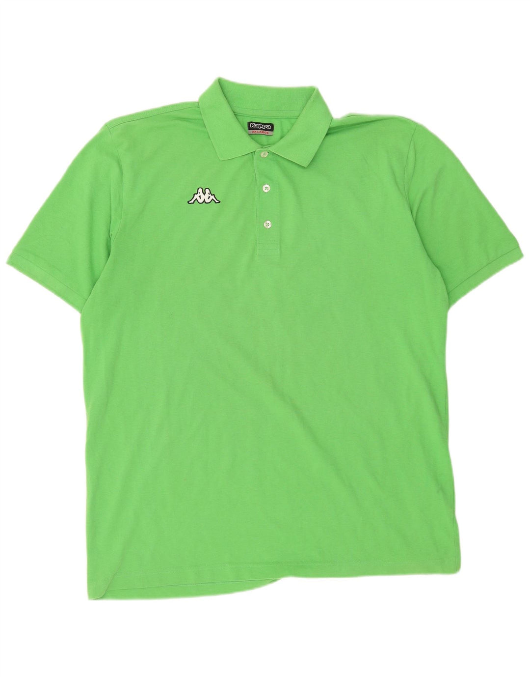 Kappa Mens Polo Shirt 2XL Green Cotton
