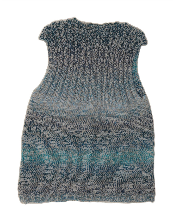 VINTAGE Womens Vest Tank Top UK 10 Small Blue Striped Vintage Vintage and Second-Hand Vintage from Messina Hembry 