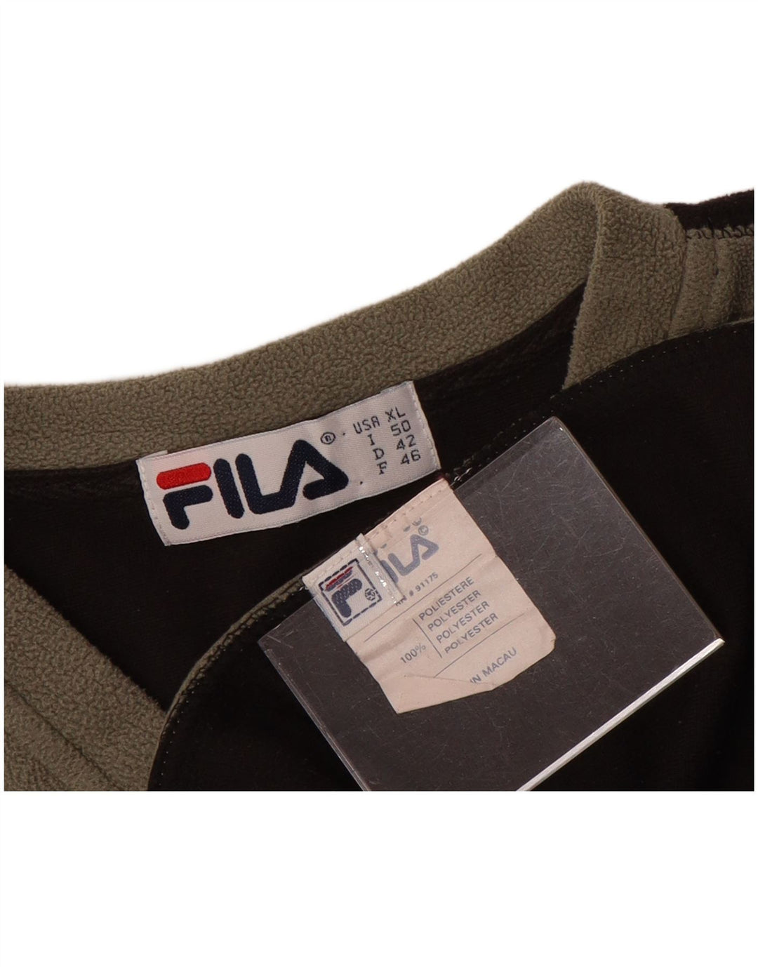 Fila Womens Fleece Jumper UK 18 XL Grey Colourblock Polyester