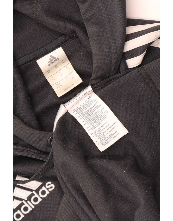Adidas Mens Hoodie Jumper XS Grey Polyester