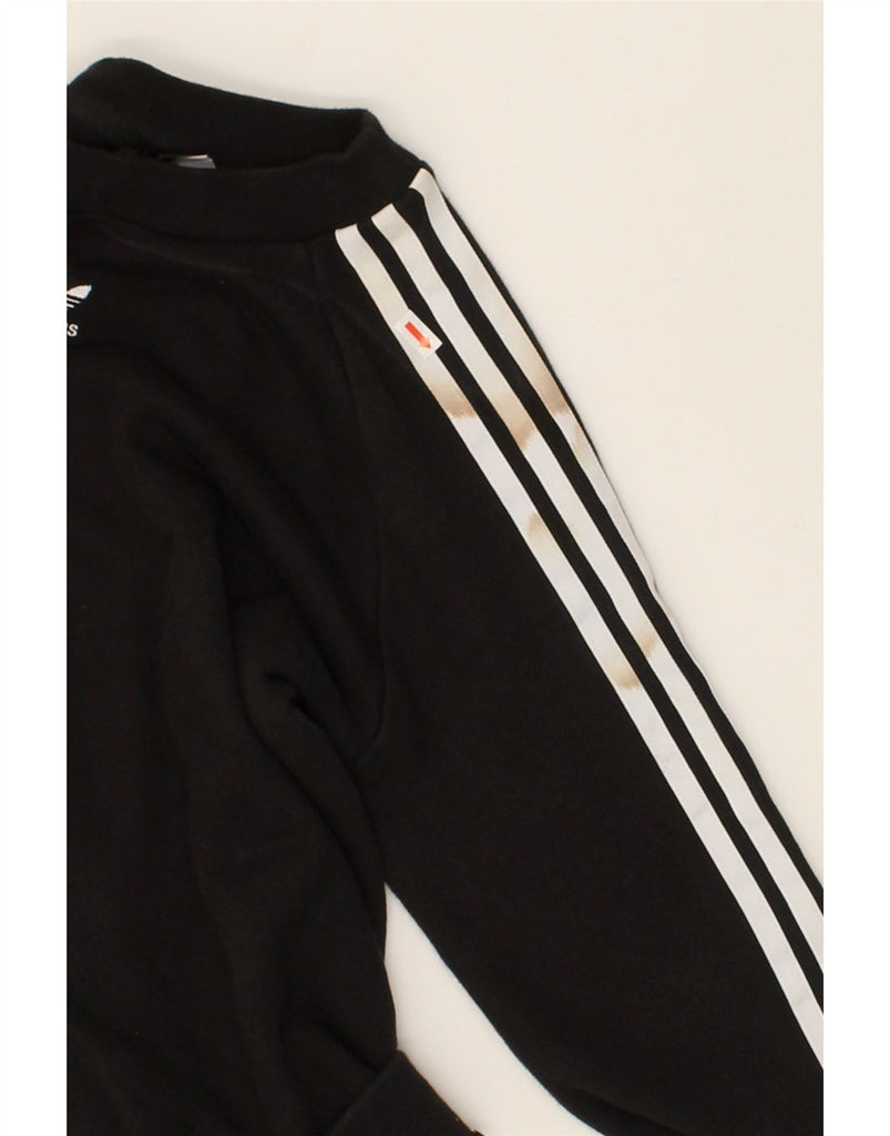 ADIDAS Womens Sweatshirt Jumper UK 10 Small Black Cotton | Vintage Adidas | Thrift | Second-Hand Adidas | Used Clothing | Messina Hembry 