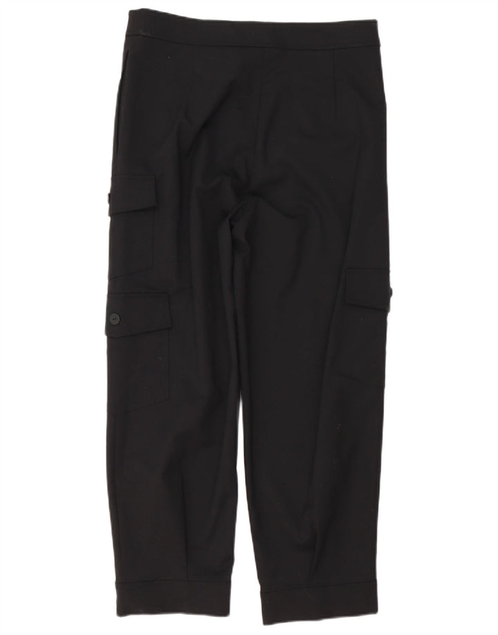 Sundek Womens Straight Cargo Trousers Medium W30 L26 Black Cotton