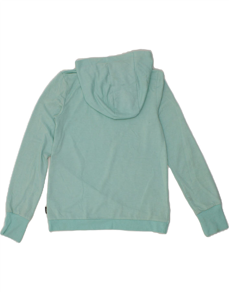 EDDIE BAUER Girls Hoodie Jumper 10-11 Years Medium  Turquoise Polyester Vintage Eddie Bauer and Second-Hand Eddie Bauer from Messina Hembry 