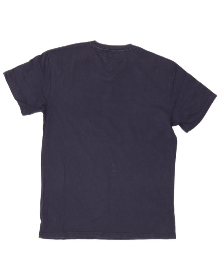 Tommy Hilfiger Mens Graphic T-Shirt Top Medium Navy Blue Cotton