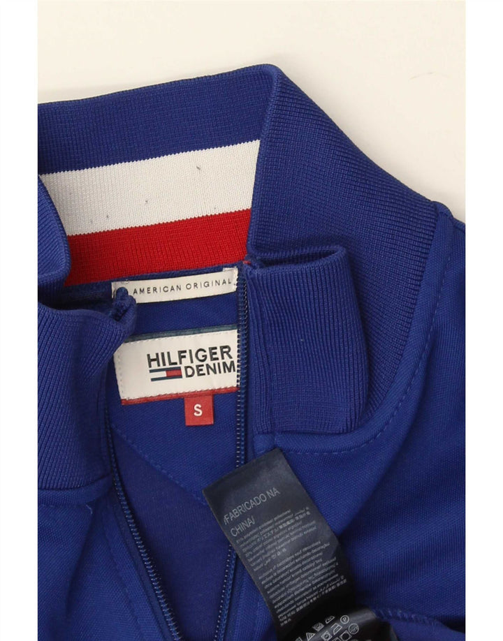 Tommy Hilfiger Mens Tracksuit Top Jacket Small Blue Polyester