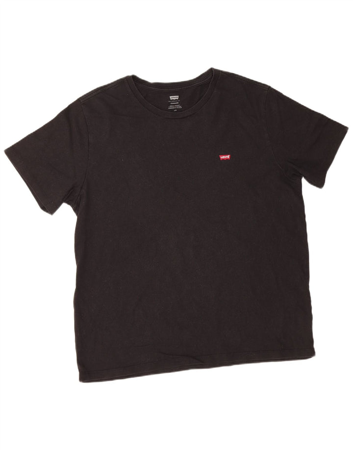 Levi's Mens Standard T-Shirt Top Large Black Cotton
