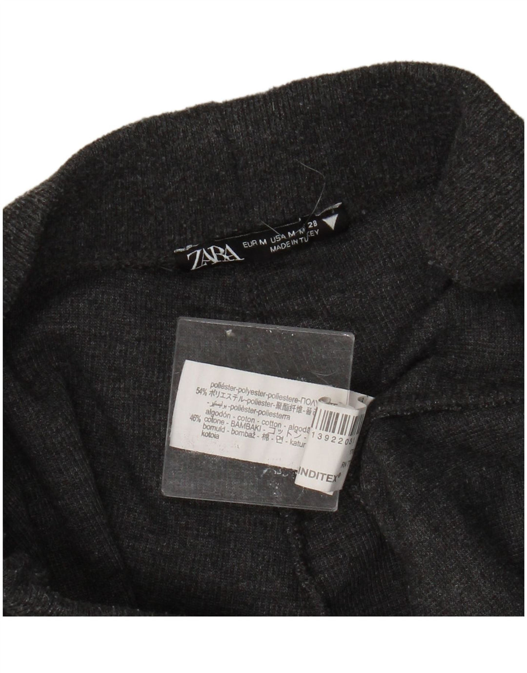 ZARA Womens Tracksuit Trousers UK 12 Medium  Grey Polyester