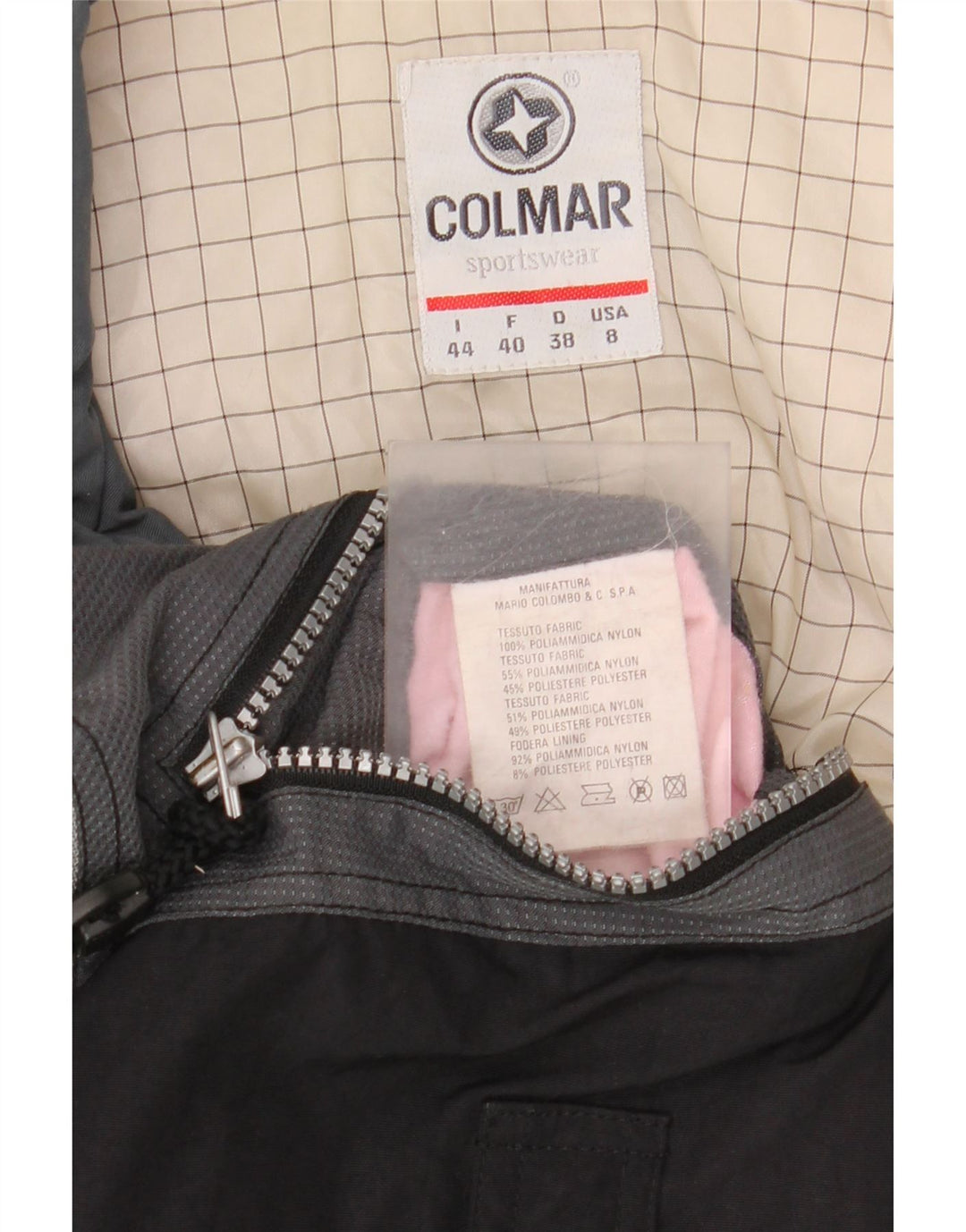 COLMAR Womens Oversized Ski Jacket IT 44 Small Black Colourblock Polyamide