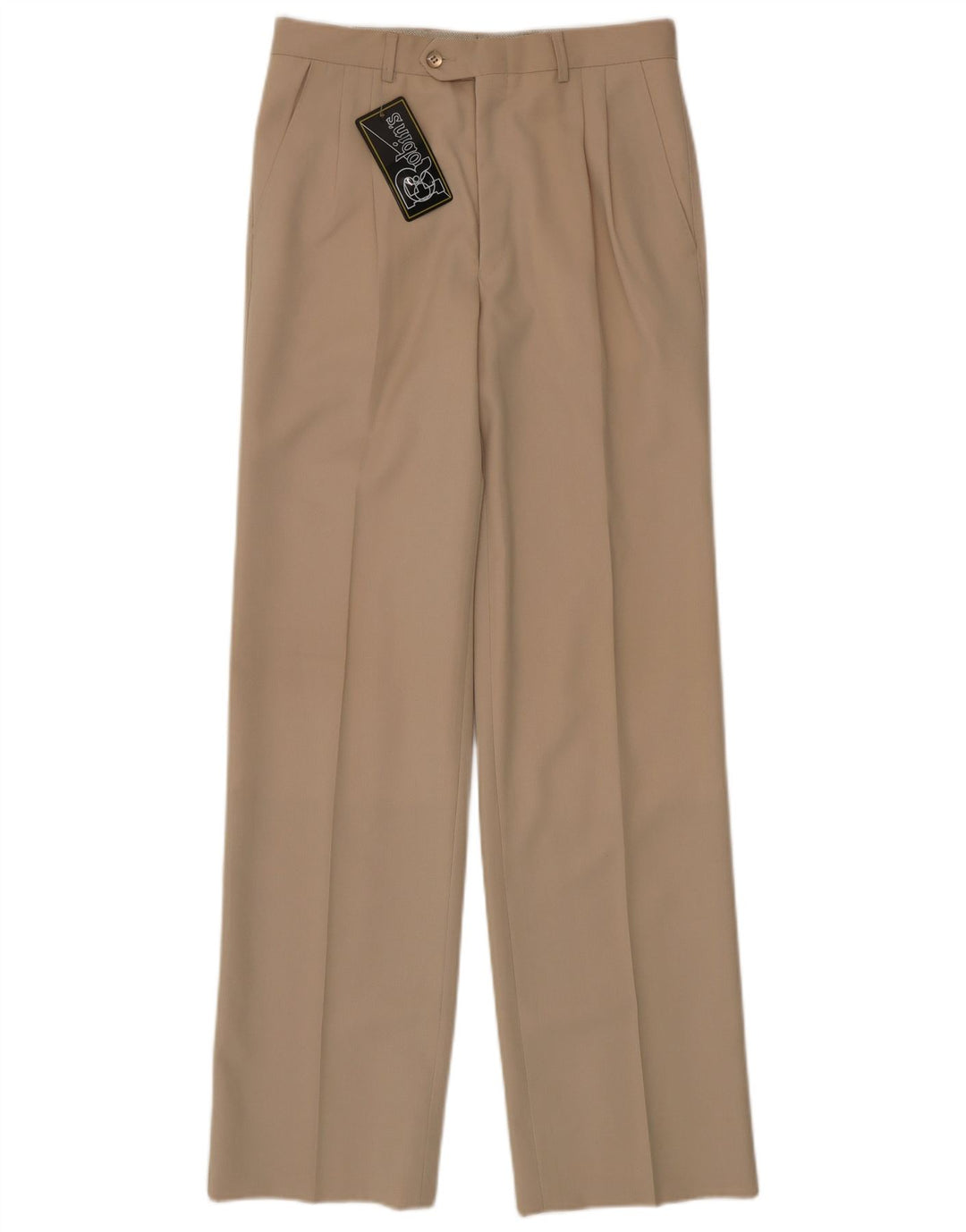Robin's Mens Pegged Suit Trousers IT 46 Small W28 L32 Beige Virgin Wool