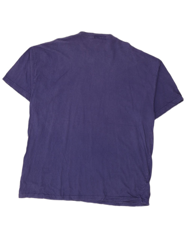 EDDIE BAUER Mens T-Shirt Top Large Purple Cotton