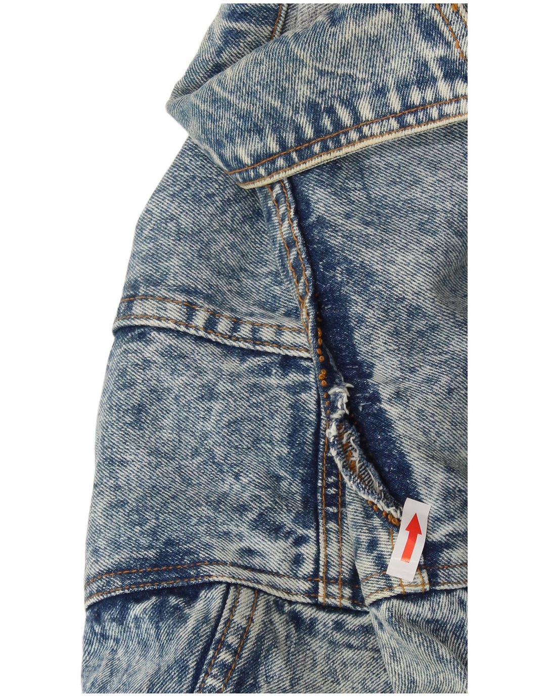 VINTAGE Mens Denim Jacket UK 42 XL Blue