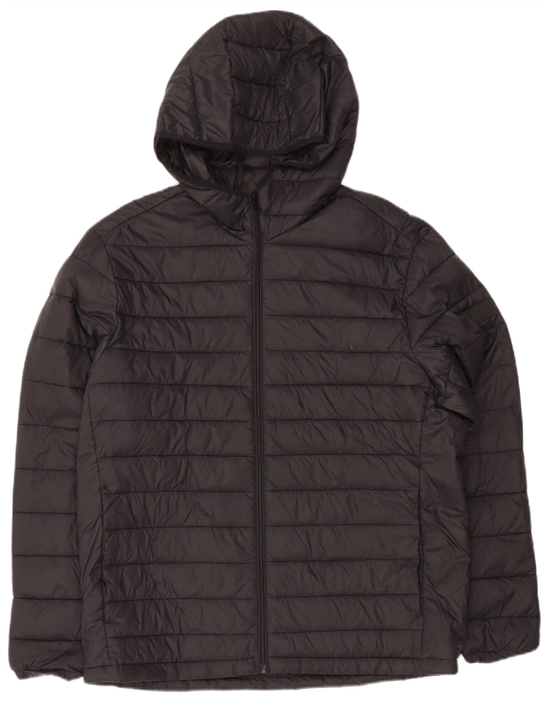 Jack & Jones Mens Hooded Padded Jacket UK 42 XL Black