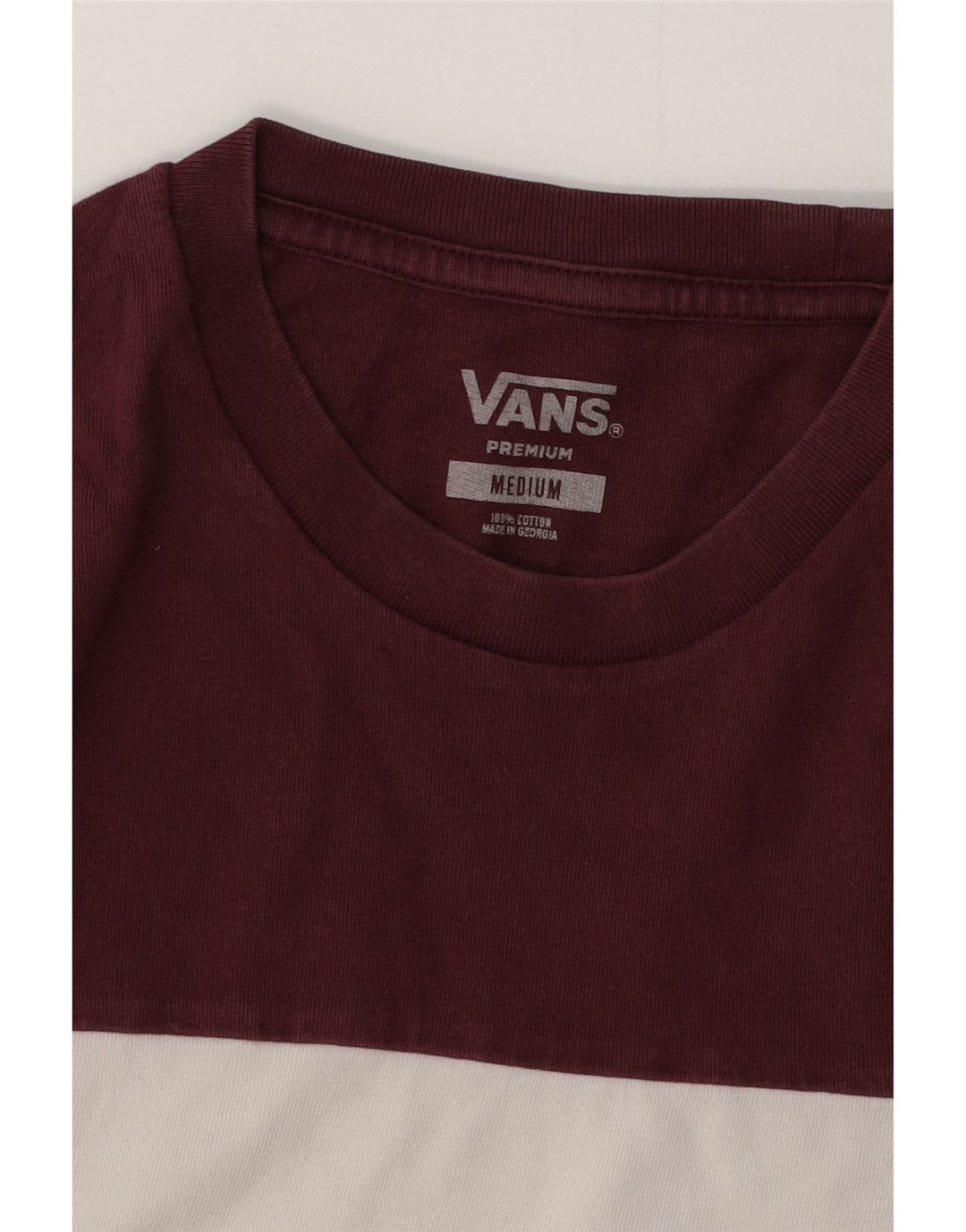 VANS Mens Graphic T-Shirt Top Medium Multicoloured Colourblock Cotton