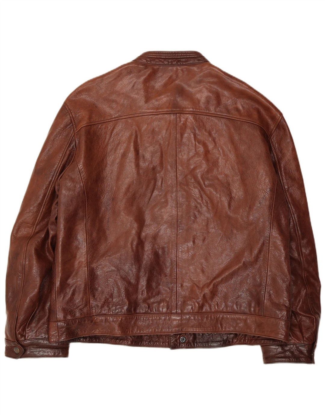 Vintage Mens Leather Jacket UK 38 Medium Brown Leather