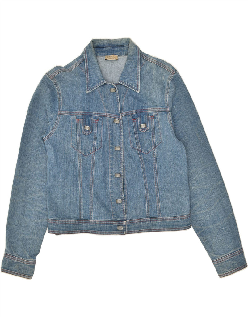 VINTAGE Womens Denim Jacket IT 48 XL Blue Cotton | Vintage Vintage | Thrift | Second-Hand Vintage | Used Clothing | Messina Hembry 