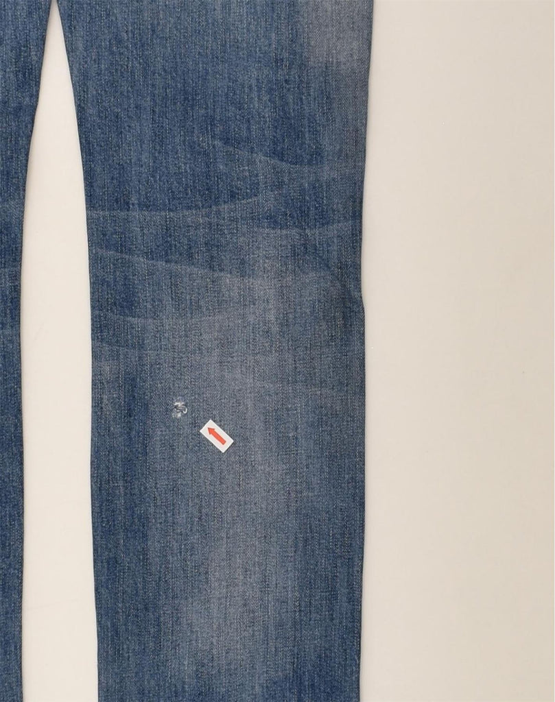 UNIFORM Womens Slim Jeans W29 L30  Blue Cotton | Vintage Uniform | Thrift | Second-Hand Uniform | Used Clothing | Messina Hembry 