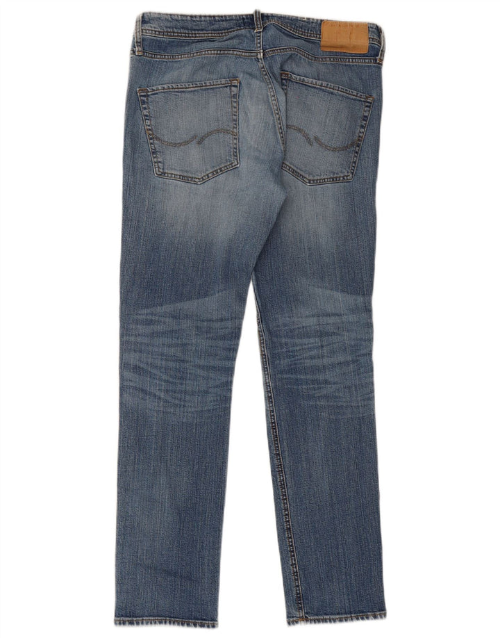 Jack & Jones Mens Tim Slim Jeans W33 L32 Blue Cotton