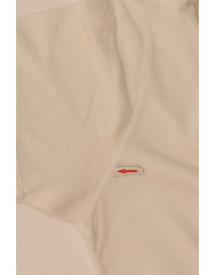 Sergio Tacchini Mens Polo Shirt EU 48 Medium White Cotton