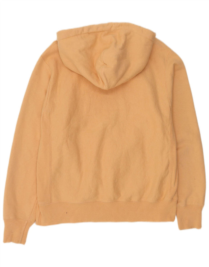 Champion Mens Hoodie Jumper Medium Beige Cotton