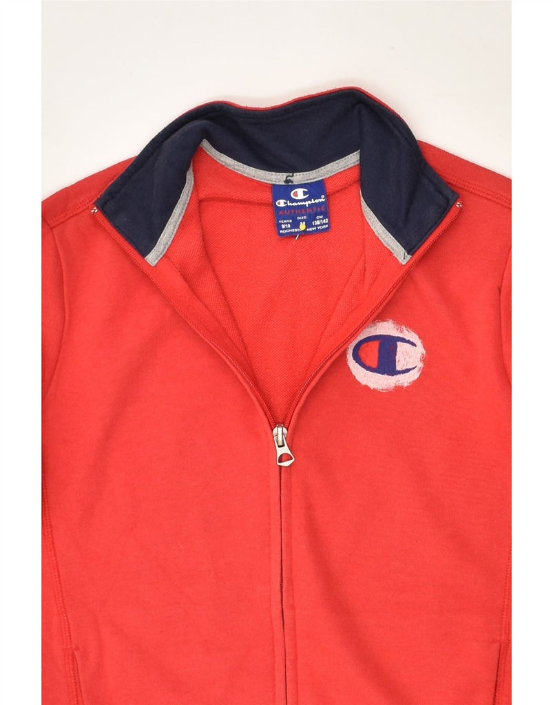 CHAMPION Boys Tracksuit Top Jacket 9-10 Years Medium  Red Cotton | Vintage Champion | Thrift | Second-Hand Champion | Used Clothing | Messina Hembry 