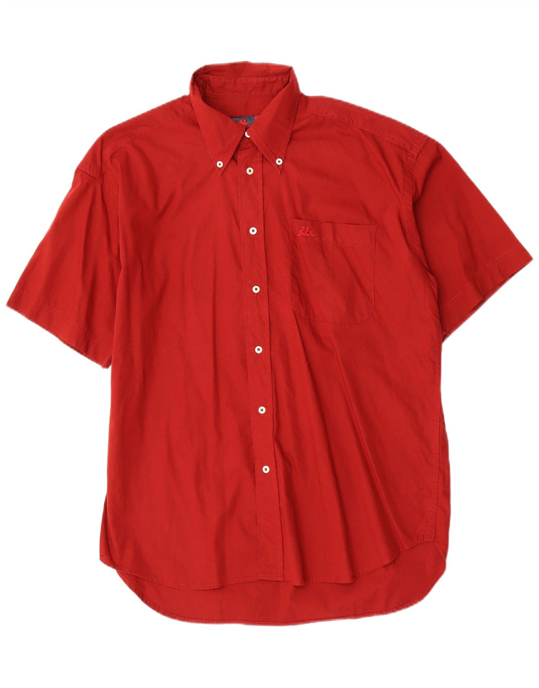 KAPPA Mens Short Sleeve Shirt Small Red Cotton
