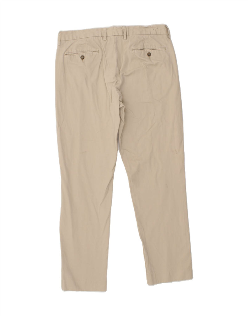 J. CREW Mens BOWERY Slim Chino Trousers W34 L32 Beige Cotton Vintage J. Crew and Second-Hand J. Crew from Messina Hembry 